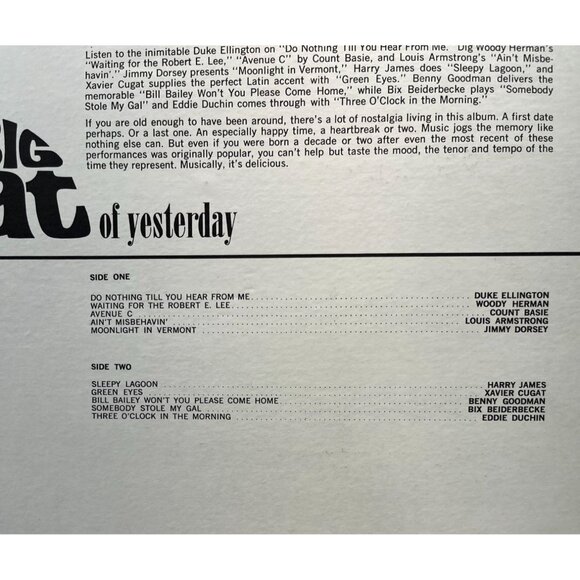 Lennox Industries The Big Beat of Yesterday Jazz Vinyl LP 30s Big Band Columbia - Picture 6 of 7